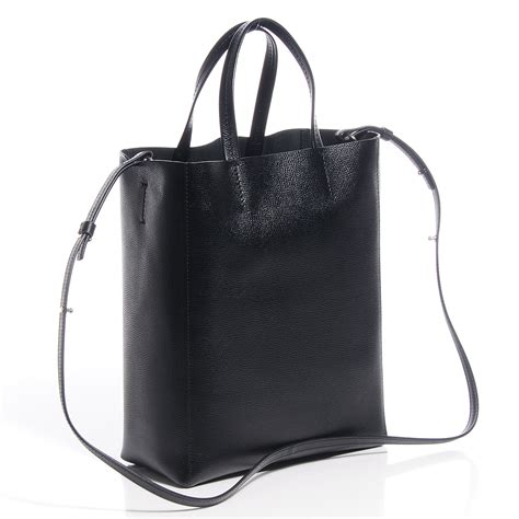 celine small black cabas|CELINE Grained Calfskin Small Vertical Cabas Black.